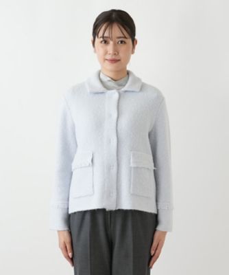 ステンカラーニットジャケット | Leilian (Women)/レリアン | 三越