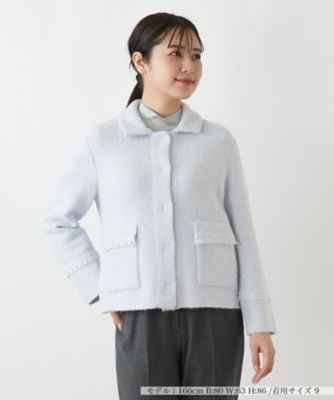 ＜Leilian (Women)＞ステンカラーニットジャケット