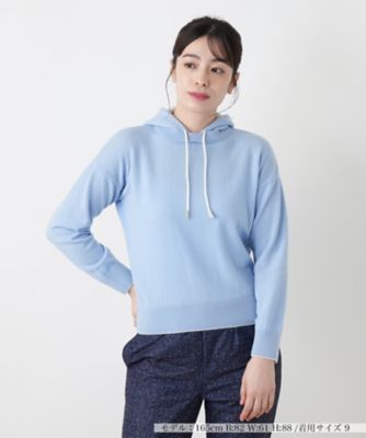 ＜Leilian (Women)＞カシミヤニットパーカ