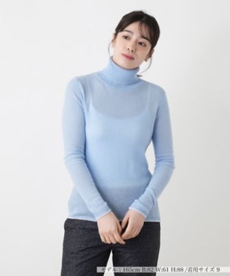 ＜Leilian (Women)＞カシミヤタートルネックニット