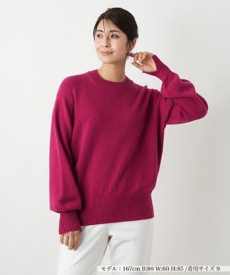 美品 カーサフライン アラン模様 パネルニット プルオーバー ブラウン F 美品 カーサフライン アラン模様 パネルニット プルオーバー