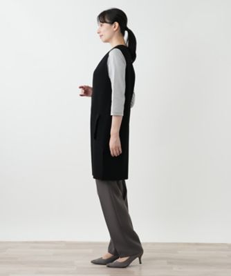 送料無料】ロングベスト【Leilian WHITE LABEL