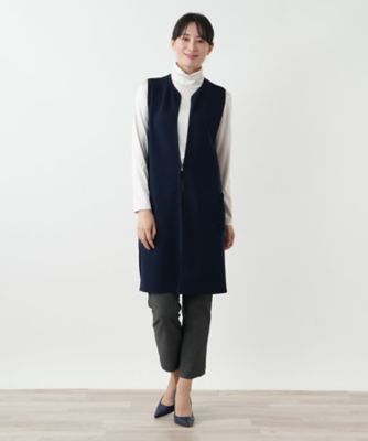 新品 レリアン 定価49500円 ジップロングベスト ベージュ系 サイズ9 新品 レリアン 定価49500円 ジップロングベスト ベージュ系 サイズ9