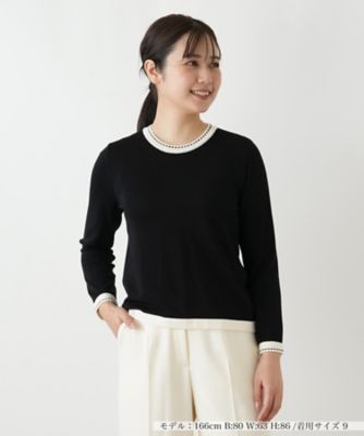 Leilian (Women)/レリアン アンサンブルカーディガン【Leilian WHITE LABEL】99クロ トップス【三越伊勢丹/公式】