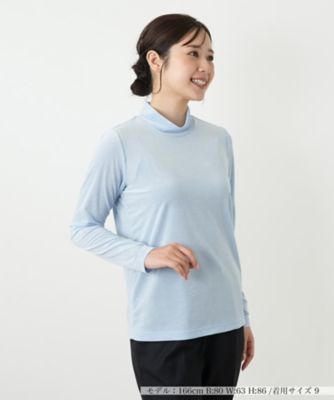 ＜Leilian (Women)＞ハイネックカットソー【Ｌｅｉｌｉａｎ　ＷＨＩＴＥ　ＬＡＢＥＬ】