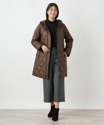 美品レリアン.ダウンコート レリアン Leilian ダウン ジャケット コート ロング [x974448