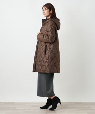 フーデッドダウンコート【Leilian WHITE LABEL