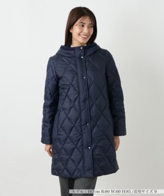 ＜Leilian (Women)＞フーデッドダウンコート【Ｌｅｉｌｉａｎ　ＷＨＩＴＥ　ＬＡＢＥＬ】