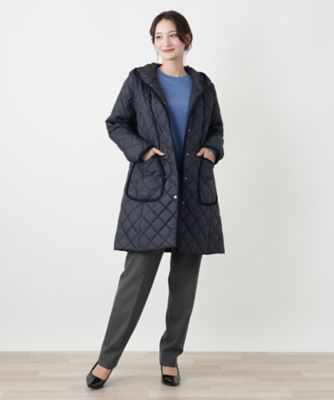 美品✨現行 レリアン ホワイトレーベル ダブルフェイス フーデッドコート フーデッドコート【Leilian WHITE LABEL】|レリアン | レリアン