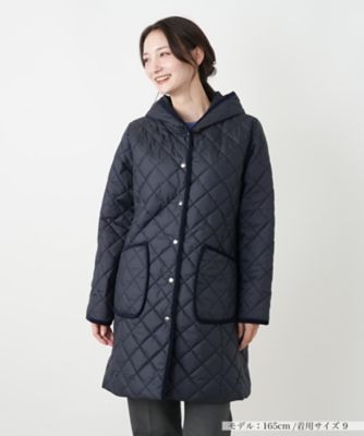 ＜Leilian (Women)＞中わたフーデッドコート【Ｌｅｉｌｉａｎ　ＷＨＩＴＥ　ＬＡＢＥＬ】
