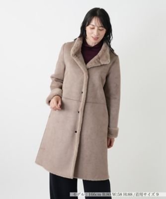 スタンドカラーコート【Leilian WHITE LABEL
