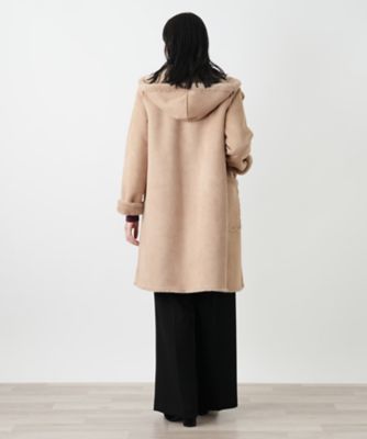 送料無料】フーデッドコート【Leilian WHITE