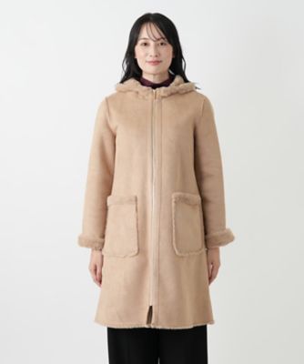 定価7.4万　20SS ロシャス　ROCHAS フーデッドコート　レリアン 定価7.4万 20SS ロシャス ROCHAS フーデッドコート レリアン