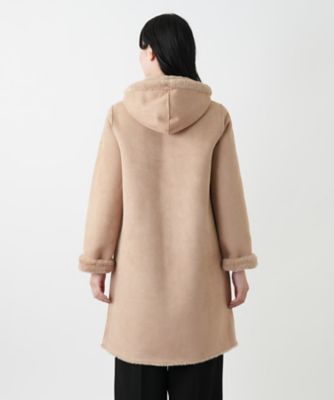 送料無料】フーデッドコート【Leilian WHITE