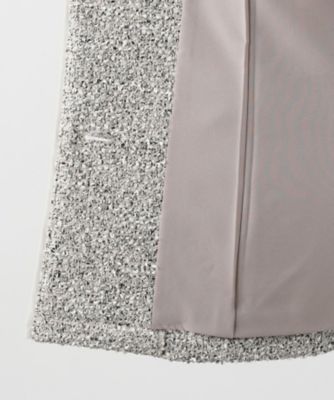 ツイード風ノーカラージャケット【25年9月カタログ