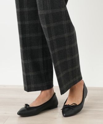 チェック柄テーパードパンツ【Leilian WHITE LABEL
