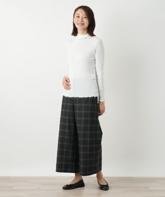 チェックワイドパンツ【Leilian WHITE LABEL