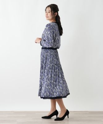 リバーシブルプリーツスカート【Leilian WHITE LABEL