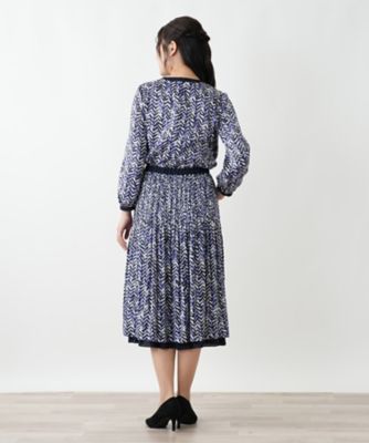 リバーシブルプリーツスカート【Leilian WHITE LABEL