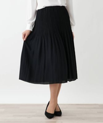 リバーシブルプリーツスカート【Leilian WHITE LABEL