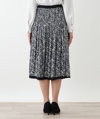 リバーシブルプリーツスカート【Leilian WHITE LABEL
