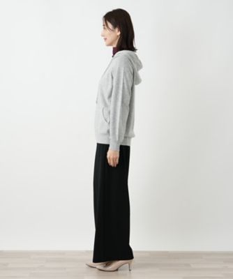 【新品未着用】カシミヤ混　レリアン大きい　17+　グレー 、フルジップ パーカー 新品未着用】カシミヤ混 レリアン大きい 17+ グレー 、フルジップ