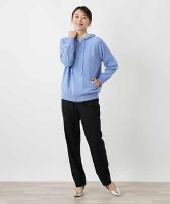 カシミヤ混ニットパーカ【Leilian WHITE LABEL