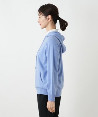 カシミヤ混ニットパーカ【Leilian WHITE LABEL