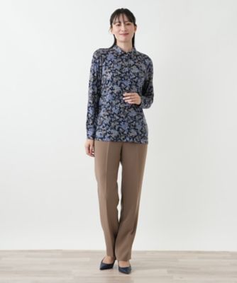 ペイズリー柄ブラウス【Leilian WHITE LABEL