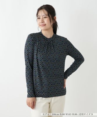 Leilian WHITE LABEL チュニック ネイビー M ボーダー 上品 Leilian WHITE LABEL チュニック ネイビー M ボーダー 上品