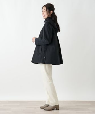 Leilian（レリアン） の上品なフーデッドコート　サイズ13+ 美品です。 フーデッドコート【Leilian WHITE LABEL