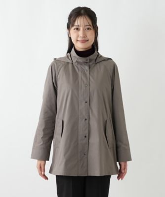 極美品　leilian レリアン　フーデッドコート レッド　 サイズ9 フーデッドコート【Leilian WHITE LABEL