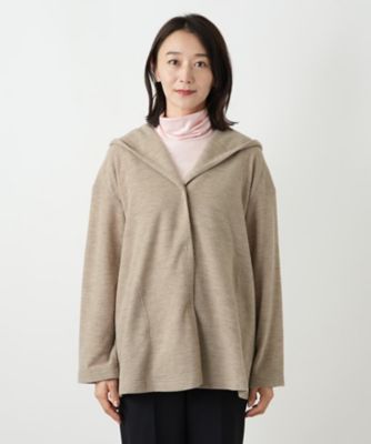 送料無料】フーデッドコート【Leilian WHITE