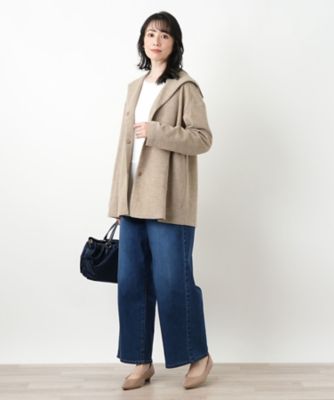 美品✨現行 レリアン ホワイトレーベル ダブルフェイス フーデッドコート 美品✨現行 レリアン ホワイトレーベル ダブルフェイス フーデッド