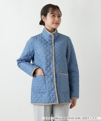 【送料無料】Leilian (Women)/レリアン リバーシブルキルティングジャケット【Leilian WHITE LABEL】34アオ コート・ジャケット【三越伊勢丹/公式】