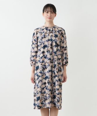 花柄フレアワンピース【Leilian WHITE LABEL