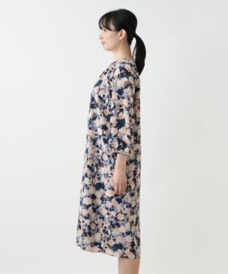 花柄フレアワンピース【Leilian WHITE LABEL