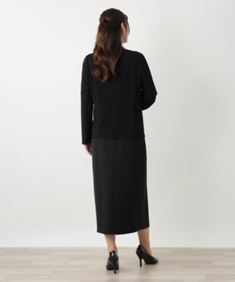 ノーカラージャケット【Leilian WHITE LABEL