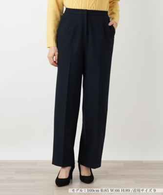 ＜Leilian (Women)＞リラックスストレートパンツ【Ｌｅｉｌｉａｎ　ＷＨＩＴＥ　ＬＡＢＥＬ】