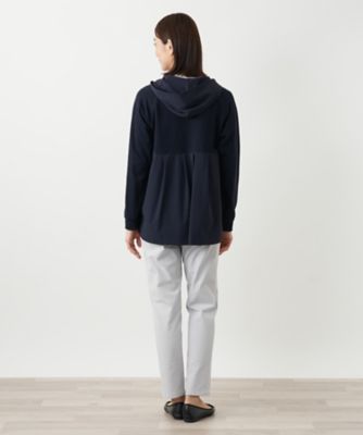 ロシャス MUSE BY ROCHAS Premiere ニット パーカー 切替 ROCHAS - ロシャス MUSE BY ROCHAS Premiere ニット パーカー 切替の