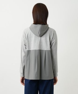 ロシャス MUSE BY ROCHAS Premiere ニット パーカー 切替 ボーダー切り替えパーカー【MUSE BY ROCHAS