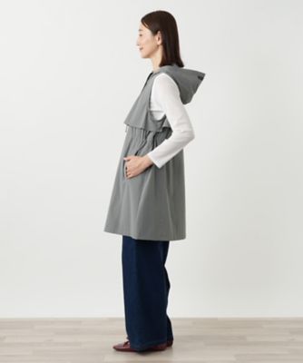 フーディーロングベスト【MUSE BY ROCHAS