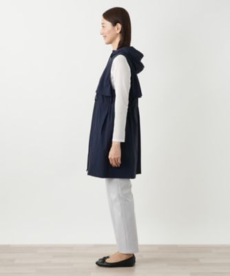 フーディーロングベスト【MUSE BY ROCHAS