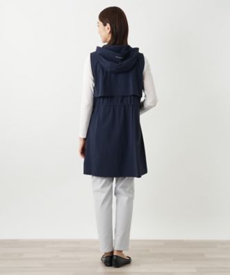 フーディーロングベスト【MUSE BY ROCHAS