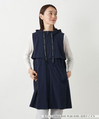 フーディーロングベスト【MUSE BY ROCHAS