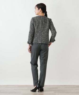 パールライクボタンジャケット【セレモニー】【Leilian