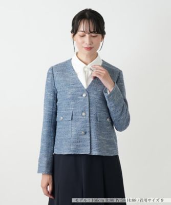 カットワーク刺繍ジャケット－BLUBIANCO | Leilian