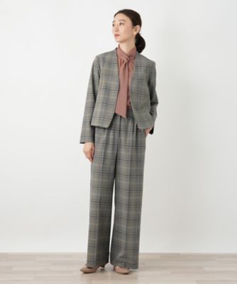 グレンチェックワイドパンツ | BOURGE (Women)/ブールジュ | 三越