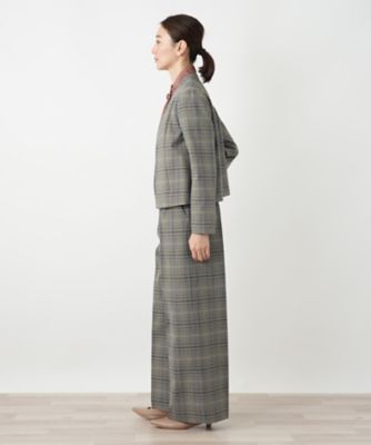 グレンチェックワイドパンツ | BOURGE (Women)/ブールジュ | 三越