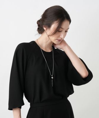 クリアモチーフロングネックレス
